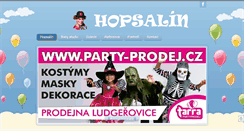 Desktop Screenshot of hopsalin.cz